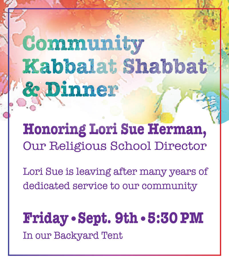 Banner Image for Shabbat Dinner for Lori Sue Herman